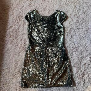 Vince Camuto Flip Sequin Glamour Party Sparkle Maximalist Dopamine Formal Dress‎